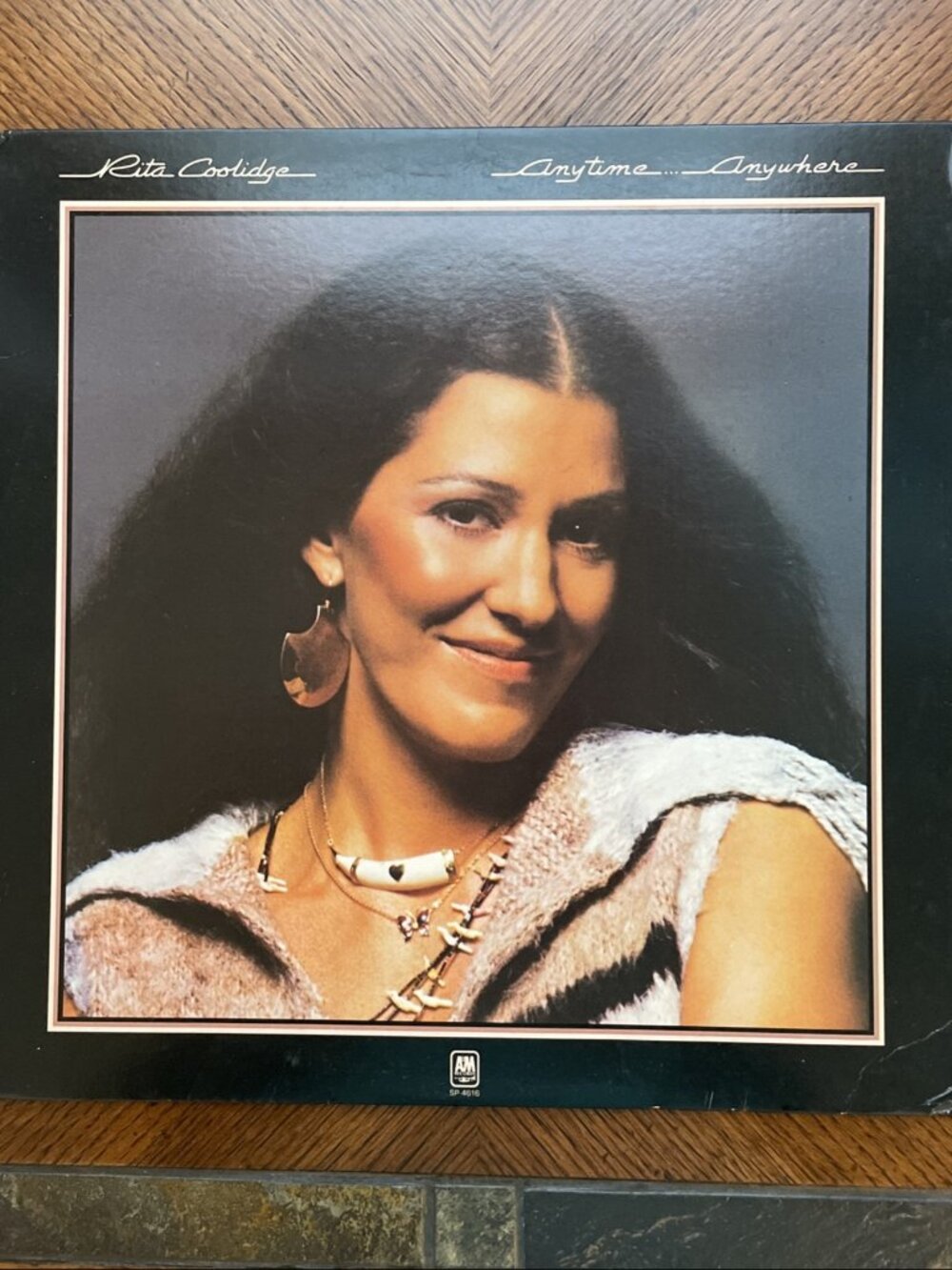 Rita Coolidge Anytime Anywhere  Vinyl LP 1977 A&M CLEANED TESTED 1ST PRESSING